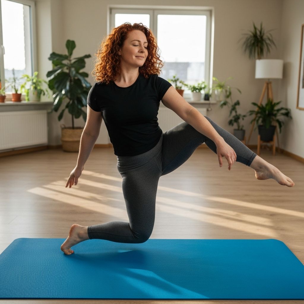 Bein- und Hüftdehnungen